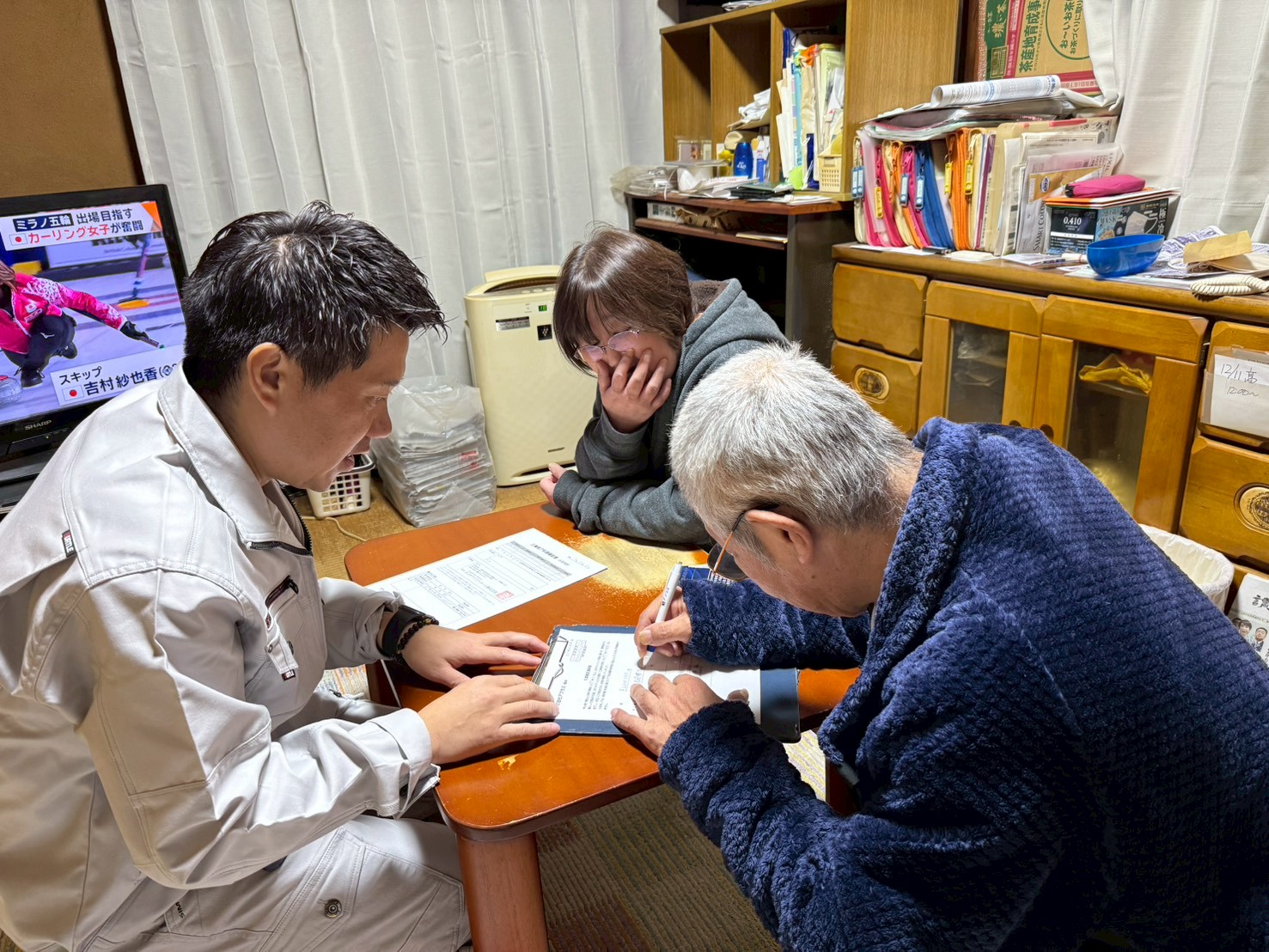 打ち合わせ 現場確認　写真